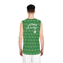 Load image into Gallery viewer, Kiss Me I’m Irish Feeling Lucky St Patrick’s Day Basketball Jersey (AOP)