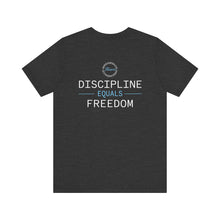 Load image into Gallery viewer, Team Platinum 2023 Conference Muscle Heart Discipline Equals Freedom Unisex Jersey Short Sleeve Crew Neck Tee