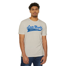 Load image into Gallery viewer, Late Night with Jetstream Health Coaching Motivational Unisex CVC Jersey T-shirt