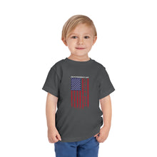Load image into Gallery viewer, Independence Day USA Flag July 4th 2024 Toddler Short Sleeve Tee
