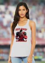 Load image into Gallery viewer, Cardinals Red Rage #18 Woman’s Football Fan Flowy Tank Top
