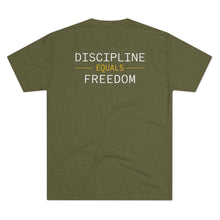 Load image into Gallery viewer, Health Coach Muscle Heart Barbell Unisex Tri-Blend Crew Tee