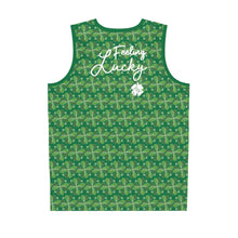 Load image into Gallery viewer, Kiss Me I’m Irish Feeling Lucky St Patrick’s Day Basketball Jersey (AOP)