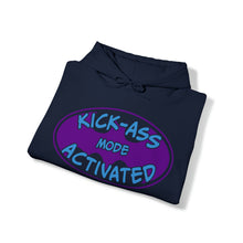 Load image into Gallery viewer, Kick Ass Mode Activated F Cancer Unisex Heavy Blend™ Hooded Sweatshirt