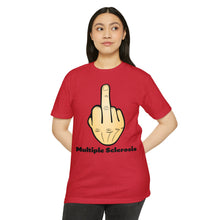 Load image into Gallery viewer, Middle Finger Multiple Sclerosis Unisex CVC Jersey T-shirt