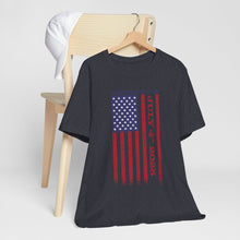Load image into Gallery viewer, Independence Day July 4th 2025 USA Flag Unisex Jersey Short Sleeve Tee