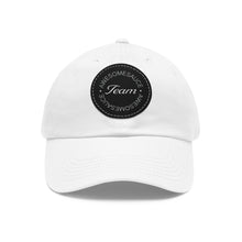Load image into Gallery viewer, Team Awesomesauce Dad Hat with Leather Patch (Round)
