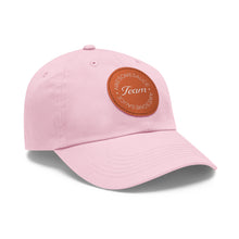 Load image into Gallery viewer, Team Awesomesauce Dad Hat with Leather Patch (Round)