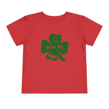 Load image into Gallery viewer, Kiss Me I’m Irish St Patrick’s Day Toddler Short Sleeve Tee