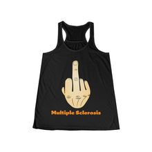 Load image into Gallery viewer, Middle Finger Multiple Sclerosis Women's Flowy Racerback Tank