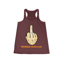 Load image into Gallery viewer, Middle Finger Multiple Sclerosis Women's Flowy Racerback Tank