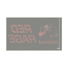 Load image into Gallery viewer, Cardinals Red Rage Personalized Flag Black