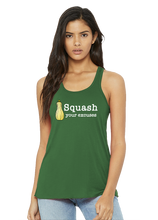 Load image into Gallery viewer, Squash You Excuses Motivational Women's Flowy Racerback Tank