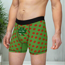 Load image into Gallery viewer, Kiss Me I’m Irish Green Men's Boxers (AOP)