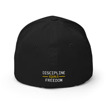 Load image into Gallery viewer, Health Coach Heartbeat discipline equals freedom Flex Fit Structured Twill Cap