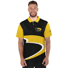 Load image into Gallery viewer, Bogey Brothers Black Gold & White Polo Shirt - AOP