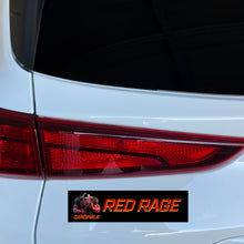 Load image into Gallery viewer, Cardinals Red Rage Personalized Black Bumper Stickers