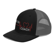 Load image into Gallery viewer, Health Coach Heartbeat Trucker Cap