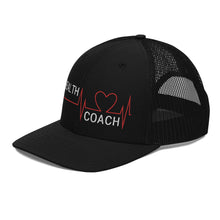 Load image into Gallery viewer, Health Coach Heartbeat Trucker Cap
