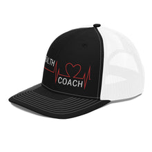 Load image into Gallery viewer, Health Coach Heartbeat Trucker Cap