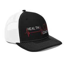 Load image into Gallery viewer, Health Coach Heartbeat Trucker Cap