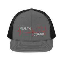 Load image into Gallery viewer, Health Coach Heartbeat Trucker Cap