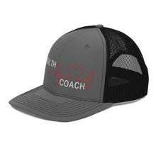 Load image into Gallery viewer, Health Coach Heartbeat Trucker Cap