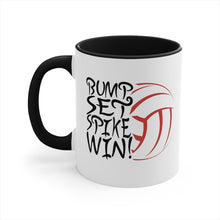 Load image into Gallery viewer, Bump Set Spike Win Accent Coffee Mug, 11oz