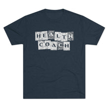Load image into Gallery viewer, Health Coach Grunge Panels Motivational Men's Tri-Blend Crew Tee