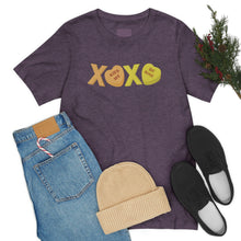 Load image into Gallery viewer, XOXO Kiss Me Be Mine Sweetheart Candy Valentines Day Unisex Jersey Short Sleeve Tee