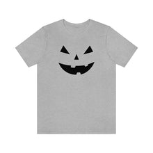 Load image into Gallery viewer, Halloween Pumpkin Face Unisex Jersey Short Sleeve Tee