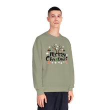 Load image into Gallery viewer, Merry Christmas Antlers Candy Canes Snowflake Unisex NuBlend® Crewneck Sweatshirt