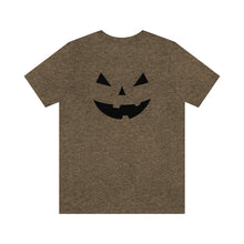Load image into Gallery viewer, Halloween Pumpkin Face Unisex Jersey Short Sleeve Tee