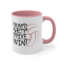 Load image into Gallery viewer, Bump Set Spike Win Accent Coffee Mug, 11oz