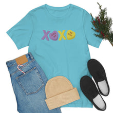 Load image into Gallery viewer, XOXO Kiss Me Be Mine Sweetheart Candy Valentines Day Unisex Jersey Short Sleeve Tee