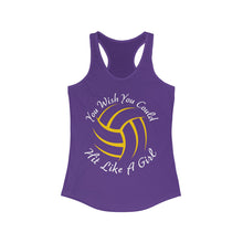 Load image into Gallery viewer, You Wish You Could Hit Like A Girl Women's Volleyball Ideal Racerback Tank