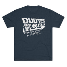 Load image into Gallery viewer, Quotes from the 80's "Fight for your right to PARTY!" Men's Tri-Blend Crew Tee