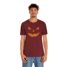 Load image into Gallery viewer, Halloween Pumpkin Face Unisex Jersey Short Sleeve Tee