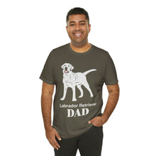Load image into Gallery viewer, Labrador Retriever Dad Soft Unisex Jersey Short Sleeve Tee