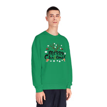 Load image into Gallery viewer, Merry Christmas Antlers Candy Canes Snowflake Unisex NuBlend® Crewneck Sweatshirt