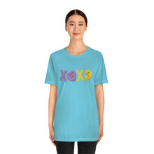 Load image into Gallery viewer, XOXO Kiss Me Be Mine Sweetheart Candy Valentines Day Unisex Jersey Short Sleeve Tee
