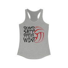 Load image into Gallery viewer, Volleyball Bump Set Spike Win Women's Ideal Racerback Tank