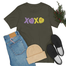 Load image into Gallery viewer, XOXO Kiss Me Be Mine Sweetheart Candy Valentines Day Unisex Jersey Short Sleeve Tee