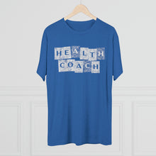 Load image into Gallery viewer, Health Coach Grunge Panels Motivational Men's Tri-Blend Crew Tee