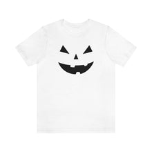 Load image into Gallery viewer, Halloween Pumpkin Face Unisex Jersey Short Sleeve Tee