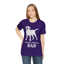 Load image into Gallery viewer, Labrador Retriever Dad Soft Unisex Jersey Short Sleeve Tee