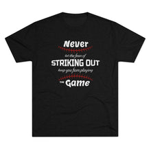 Load image into Gallery viewer, Striking Out Men's Tri-Blend Crew Tee