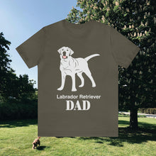 Load image into Gallery viewer, Labrador Retriever Dad Soft Unisex Jersey Short Sleeve Tee
