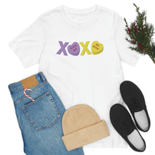 Load image into Gallery viewer, XOXO Kiss Me Be Mine Sweetheart Candy Valentines Day Unisex Jersey Short Sleeve Tee