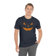 Load image into Gallery viewer, Halloween Pumpkin Face Unisex Jersey Short Sleeve Tee
